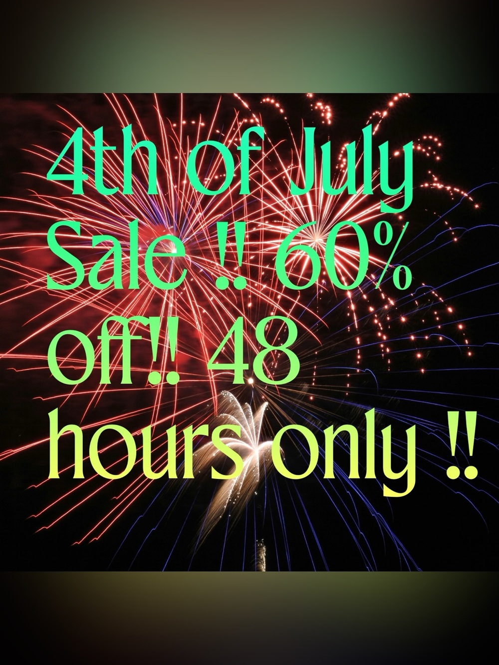 Sale !!60%off !! 48 hours only !!